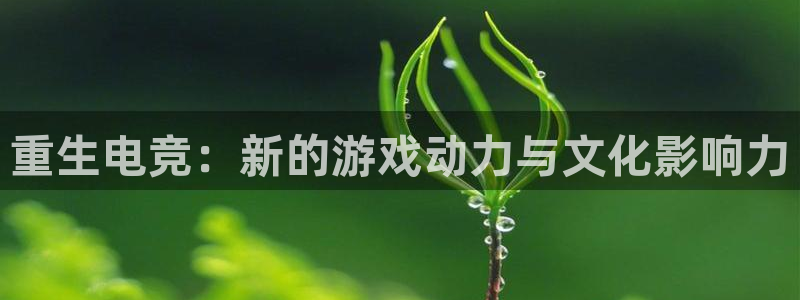 ob电竞官网：重生电竞：新的游戏动力与文化影响力